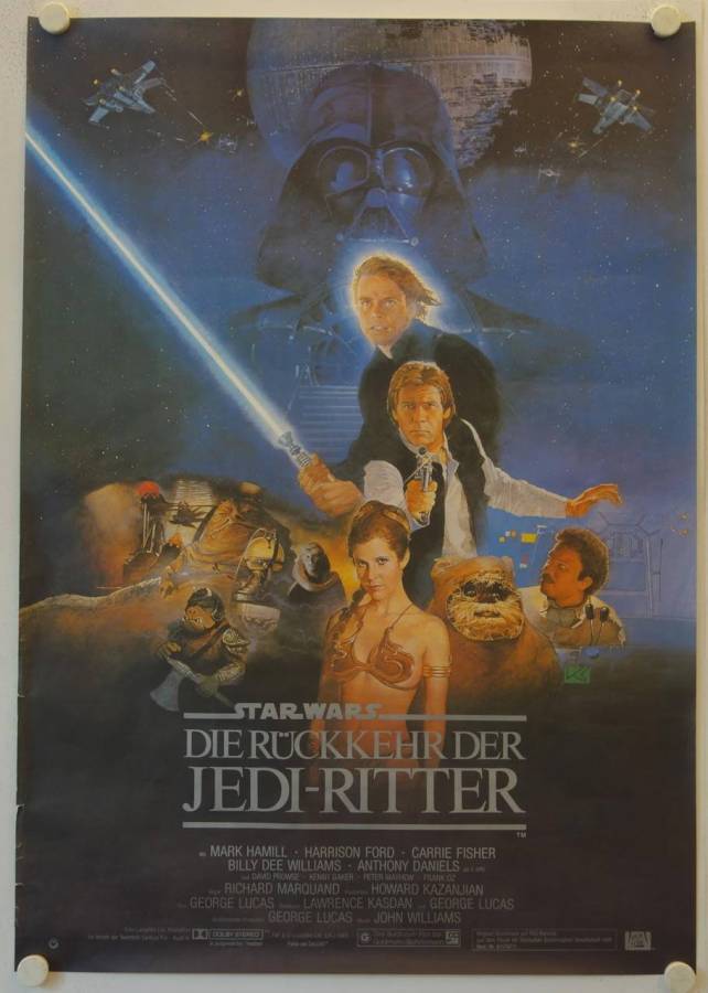 Star Wars - Return of the Jedi original release german double-panel movie poster
